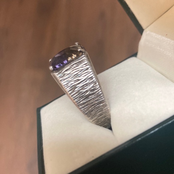 Vintage Unisex Mystic Amethyst Ring - Picture 5 of 7